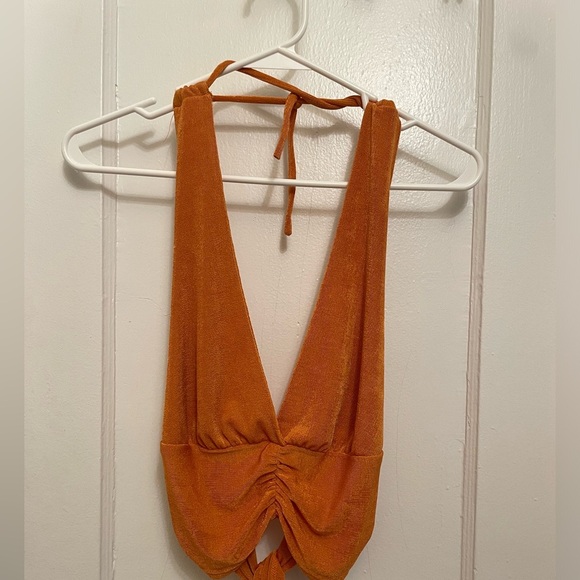Peppermayo|| Orange Crop Top, Size Medium - Picture 2 of 6